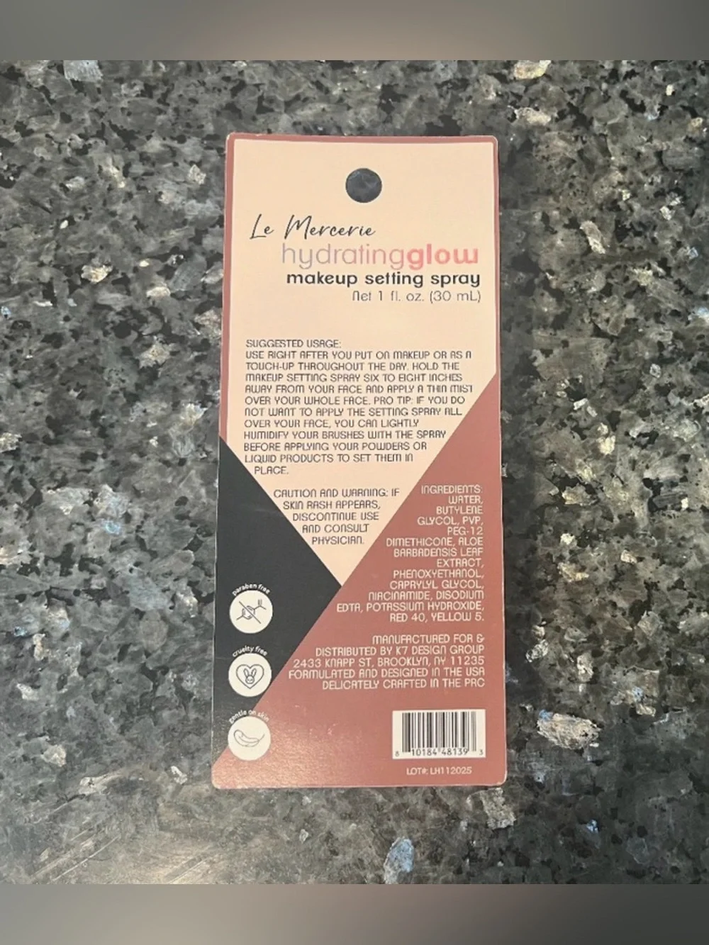 Le Mercerie Hydrating Glow Makeup Setting Spray New